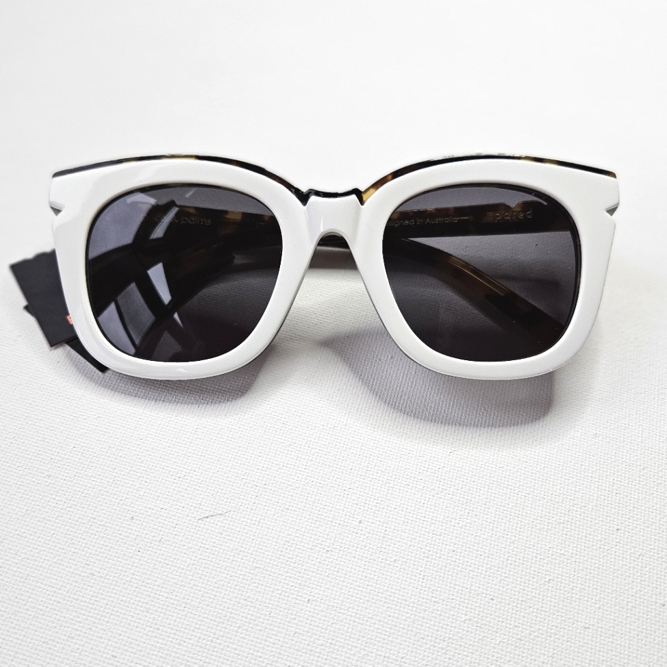 Pared Sunglasses Pools & Palms In White Nib!